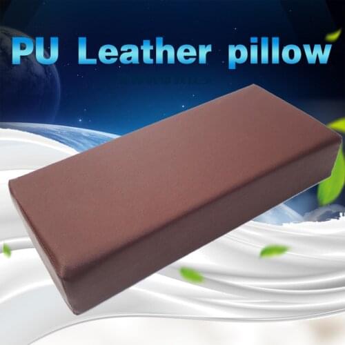 Water-proof Faux Leather Pillow Massage Table Cushion Medical Treatment Pillow Foam Stuffed Neck Pillow 45x20x8cm