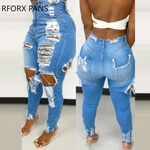 Женские зауженные джинсы RFORX PANS China At AliExpress