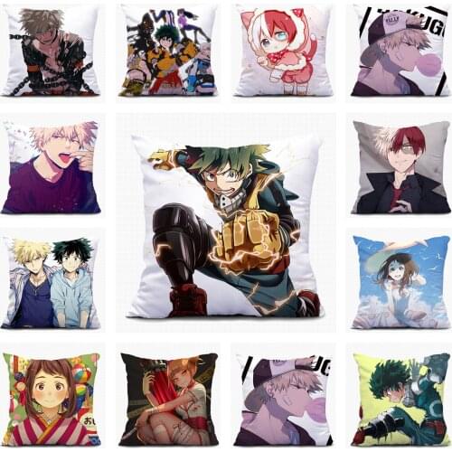 Anime My Hero Academia Asui Tsuyu Home Textile Christmas Sofa Pillow Case Custom Decorative Cushion Covers Pillowcase A12