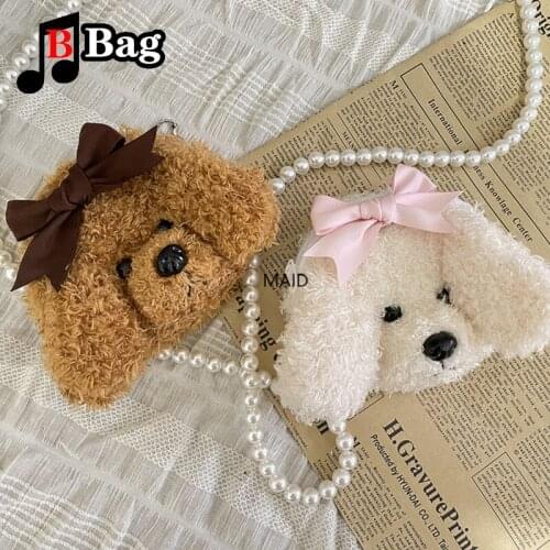Lolita Handwork shoulder bag Girl Doll women teddy bear Messenger Bag Cute female handbag cosplay Mini Wallet
