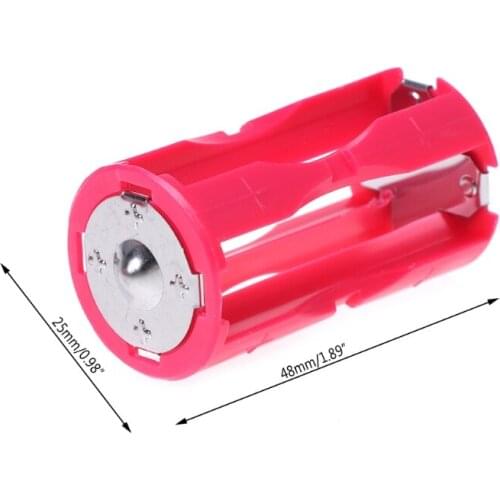 T3LB 4AAA To C Size Parallel Cell Adapter Battery Holder DC 1.5V Case Box Converter