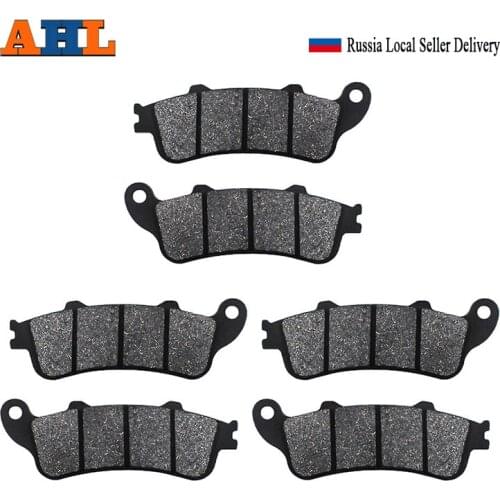 AHL 3 Pairs Motorcycle Brake Pads For HONDA XL1000 Varadero 1999-2006 CBR1100 Blackbird XX 11 / 11XX 1997-2008
