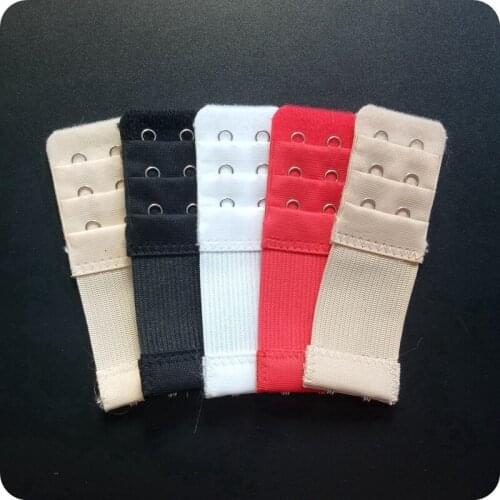 Bra Extender Elastic Three Rows Of Two Buckle For Women Hook Clip Expander Adjustable Belt Womens Intimates Accessories black