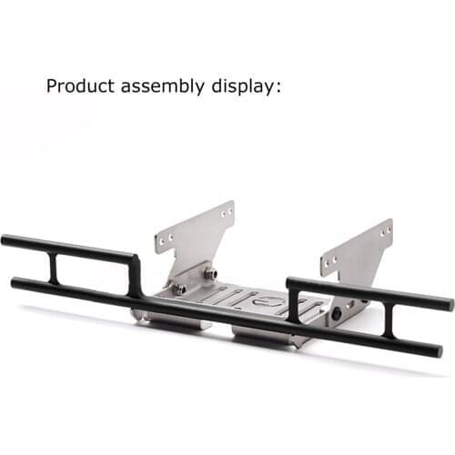 Rear Bumper With Protective Bottom Armor for 1/10 Traxxas TRX6 G63 TRX4 G500 RC Car Accessories Anti-collision