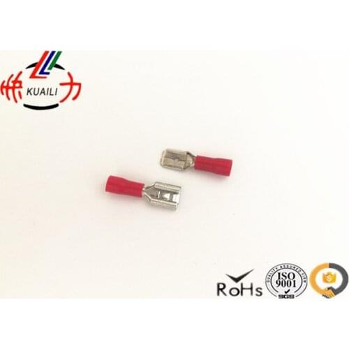 1000pcs FEMALE INSULATED ELECTRICAL SPADE CONNECTOR TERMINALS FDD 1.25-110(8) FDD 1.25-110(5)