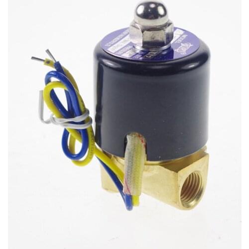 12VDC 24VDC 110VAC 220VAC 1/4" BSPP NC Methane Gas Fuel Propane 2 Ways Solenoid Valve Connection Water Oil