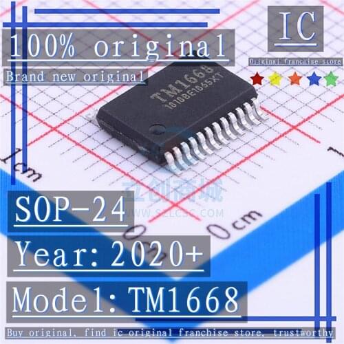 2020+100% Brand new original 20PCS-100PCS TM1668 SOP-24 LED driver chip