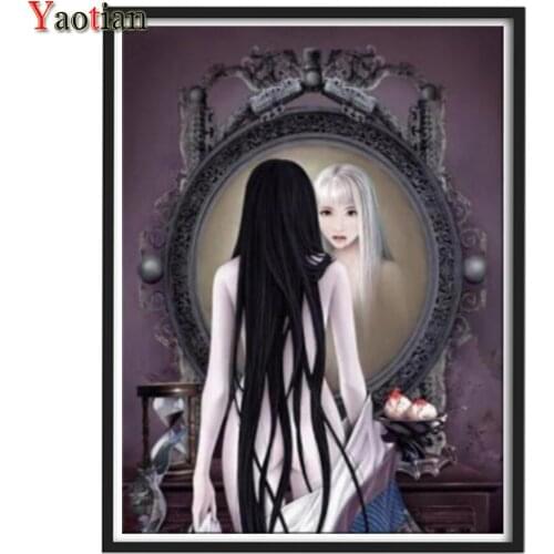 5D Diamond Painting Full Drill Woman In The Mirror Art Diamond Mosaic Embroidery Cross Stitch Kits Diy Decor Picture Handicraft