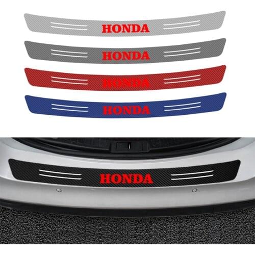 Car styling universal Car trunk bumper scratch protection sticker for Honda TYPER Civic XR-V HR-V Accord Odyssey Accessories