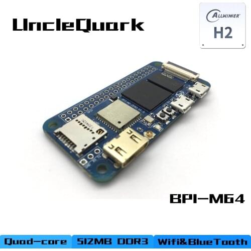 Banana Pi Open-Source Platform BPI-M2 Zero H2+ Quad Core 2GB RAM Singel-Board Computer with WIFI&BT4.0,EMMC Flash