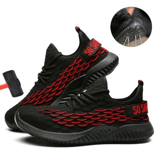 Safety shoes Work shoes mens anti-smashing anti-piercing steel toe cap comfortable breathable wear-resistant waterproof