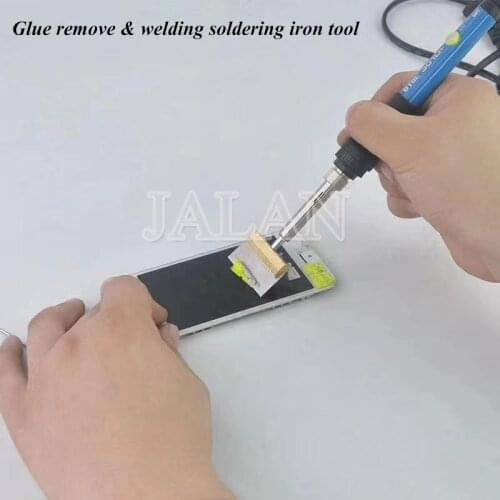 Glue Remove & Welding Soldering Iron Tool With Electric Temperature Adjustment Control For Mobile Phone Repair