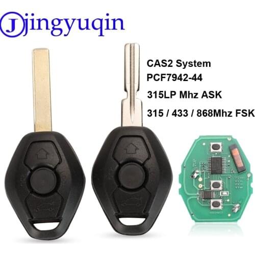 Jingyuqin CAS2 System Car Remote Key for BMW 3/5 7 Series 315LP Mhz with ID46-7945 Chip HU58 HU92 Blade