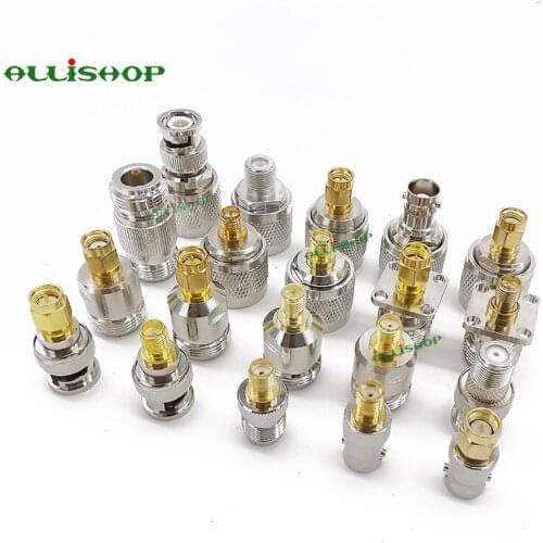 20 in 1 SMA to N BNC TNC F Type Connectors Male Female Kits N to SMA BNC to SMA TNC to SMA RF Adapter