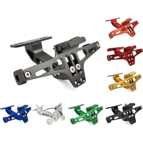 Motorcycle Adjustable Angle License Plate Holder Bracket CNC Aluminum For Ducati MONSTER S2R 800 SS 900 1000 M1000S S4 S4R 916