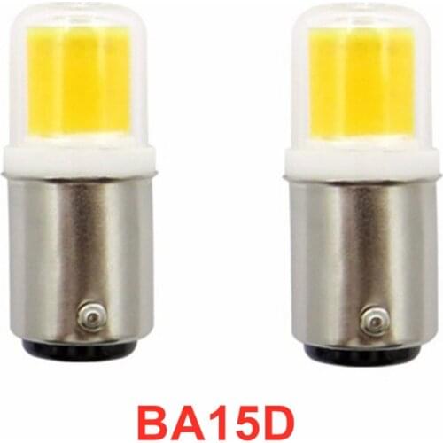 NEW B15 LED Light Bulbs, Dimmable 5W 12V Equivalent 50W Halogen, AC110V/220V, BA15D Bin-pin Base, COB Bulbs for Home Lighting