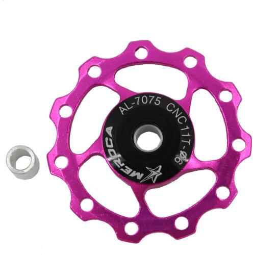 MEROCA bearing guide pulley bearing Jockey Wheel Rear Derailleur Pulley Mountain bike road bike 11T 13T aluminummetal