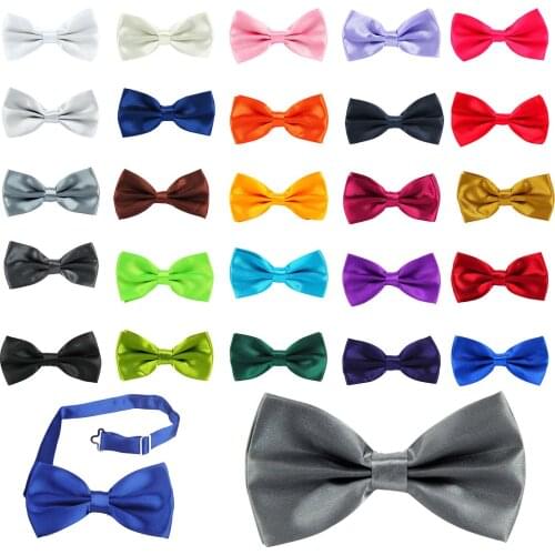 Sale 1PC Woman Classic Satin Bowtie Necktie For Hotel Work Formal occasion Adjustable Bow tie knot