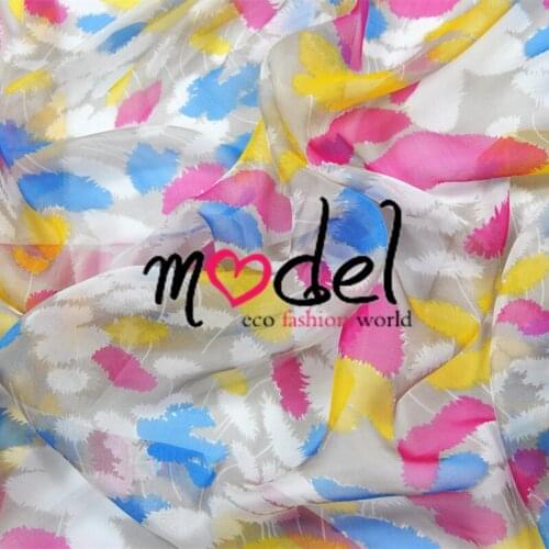 LEO&LIN Dandelion color silk chiffon cloth dress fabric silk fabrics (1 meter)