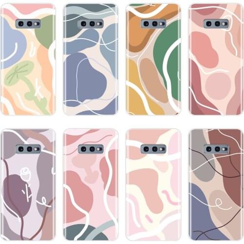 Aesthetic Art Silicone Phone Case For Samsung Galaxy S10 Plus 5G 10E Soft Back Cover For Samsung Galaxy Note 10 Pro Case