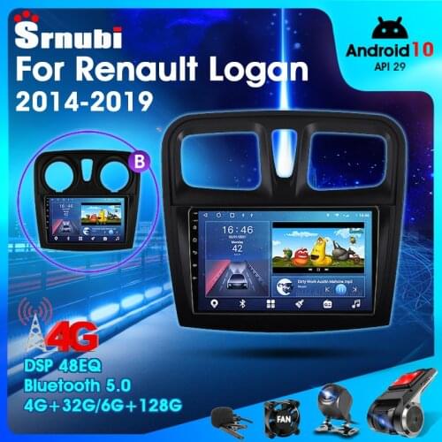 Android 10 2 Din Car Stereo audio Radio for Renault Logan 2 Sandero2 2012-2019 Multimedia Video Touch Screen Player Speaker MP5