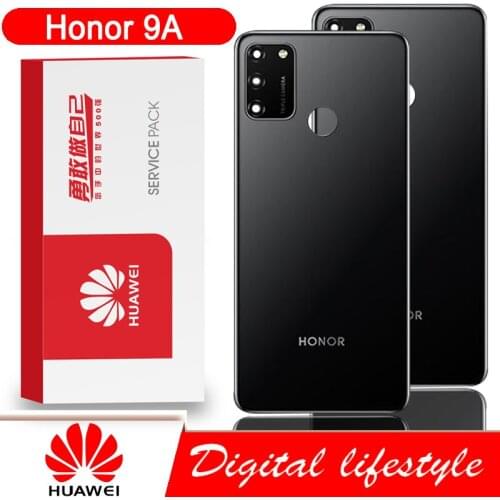 High quality Back Housing for Huawei Honor 9A Back Cover Battery With Camera lens dhesive Sticker for Honor 9A Rear cover