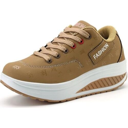 2021 Spring Women Sneakers Shoes Wedge Women Vulcanized Shoes Fashion Platform Comfortable Women Walking Shoes Zapatillas Mujer