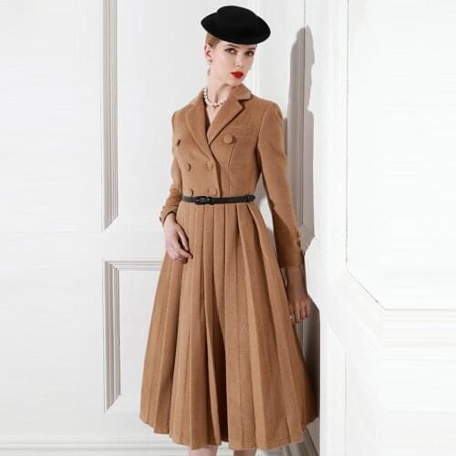 High End Temperament Brand 2021 Spring And Autumn New Retro Suit Collar Long Sleeve French Dress