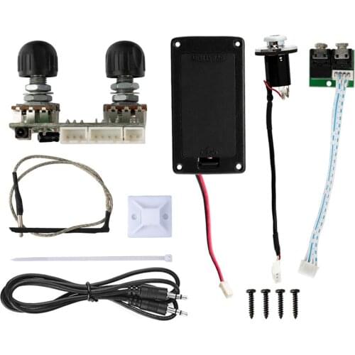 Ukulele Pickup Preamp Amplifier w/ 3.5mm Jack Cable for Acoustic Ukulele