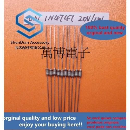 10pcs only orginal new 1N4747 1N4747A 1W 20V Zener diode