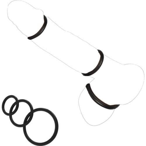 3pcs Soft Silicone Cock Ring Dick Penis Ring Sex Toys for Men Cockring Delay Ejaculation Male Chastity Device Adult Sex Products