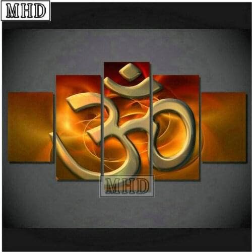 5 spell diamond painting Allah icon full square drill muslim islam 3d handmade mosaic diamond embroidery ramadan gift