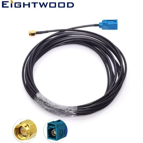 Eightwood Conversion DAB/DAB+ AM FM Car Radio Aerial Antenna Fakra Female to SMA Male Adapter Cable for Alpine DAB European Cars