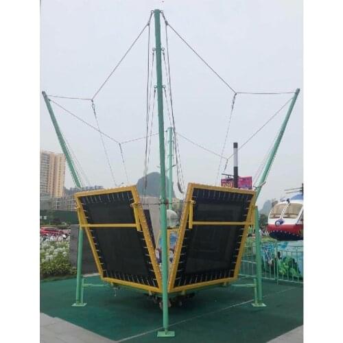 Factory price hot sale four person bungee jumping trampoline