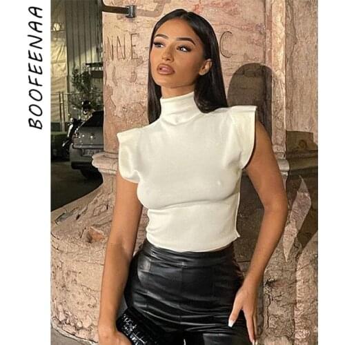 Women's Cropped T-shirts BOOFEENAA China