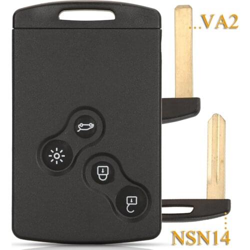 Kutery 10pcs 4 Buttons Remote Car Key Shell Cover For Renault Megane Iii Fluence I Kaptur Clio Iv For Koleos