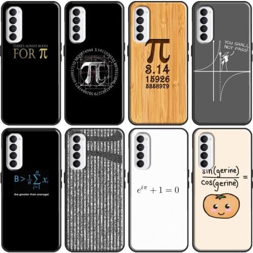Funny Math Formulas Equations Case For Realme Q3 Pro GT Neo C3 C15 C21 6 7 8 Pro Cover For OnePlus 9 Pro 7T 8T 9R Nord