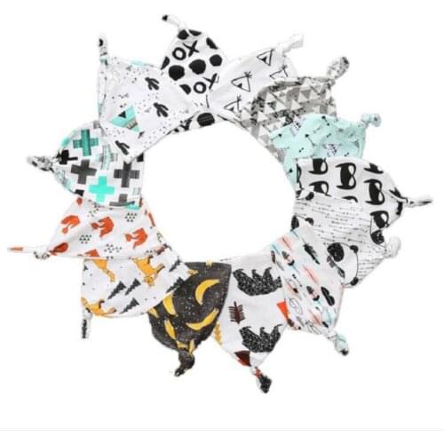 Baby Hat Scarf Print Cotton Children Cap Collar Kids Boys Girls Beanies Infant Toddler Hats Scarves Winter Hats for Children