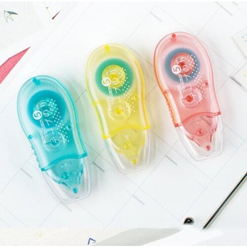 1 tape 7 styles Mini Double Sided Adhesive Roller Tape Glue Dot Liner Petit Disposable For DIY