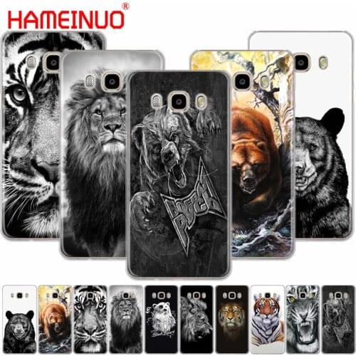 HAMEINUO russian bear tiger lion cover phone case for Samsung Galaxy J1 J2 J3 J5 J7 prime MINI ACE 2016 2015