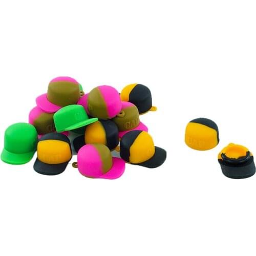 20Pcs 3ml Wax Slick Container for Concentrate Oil Jar Storage Dab Box Non Stick Cute Cap Design