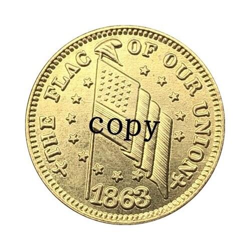 USA Civil war 1863 copy coins #9