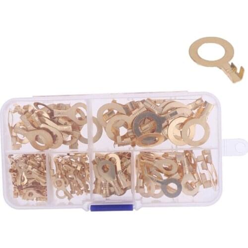 Brass Ring M3 M4 M5 M6 M8 M10 Cable Lugs Cable Connector Wire Terminal 150X