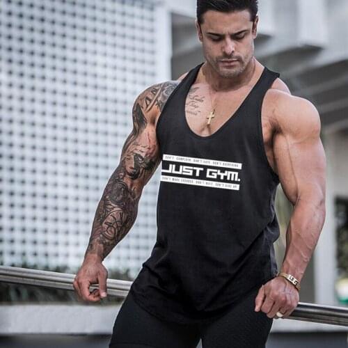 New Summer Brand Mens Running Vest Men Gym Clothing Bodybuilding Fitness Tank Top Sleeveless Undershirt Workout Stringer Singlet