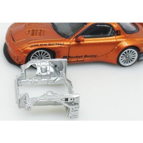 1/64 Homemade RX7 rotor Internal structure of the frame Car body modification model garage scene decoration model
