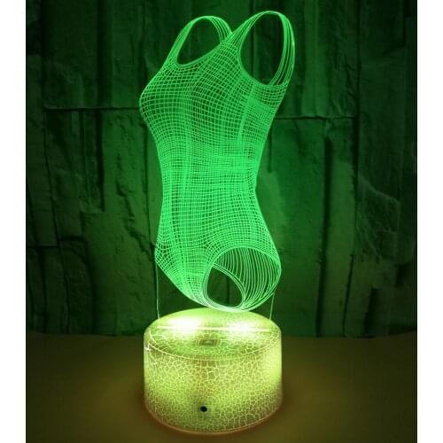 Clothing Model 3d Lamp Illusion Led Night Light for Bedroom Lighting Color Changing Table Lamp Kids Student Anniversary Gifts