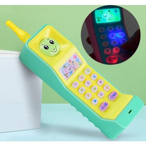 Cartoon Music Colorful Light Voice Electronic Mobile Phone Educational Kids Toy