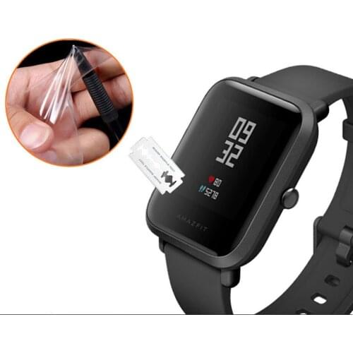 Soft TPU HD Clear Protective Film Guard For Amazfit Bip BIT PACE Lite Smart Watch Full Screen Protector Cover Tool