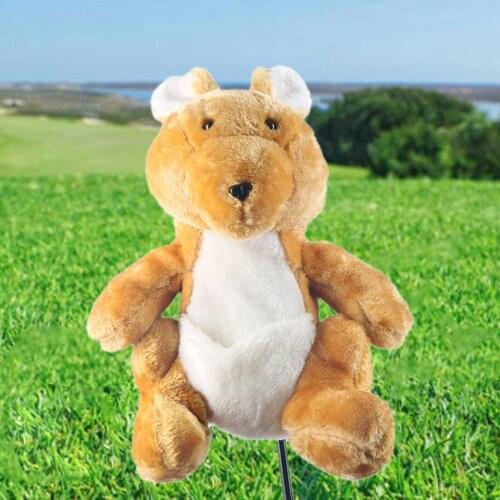 Head Cover Golf Animal Wood and Hybrids Putter Cover Plush Cartoon Golf Head Cover Best Golfer Gift