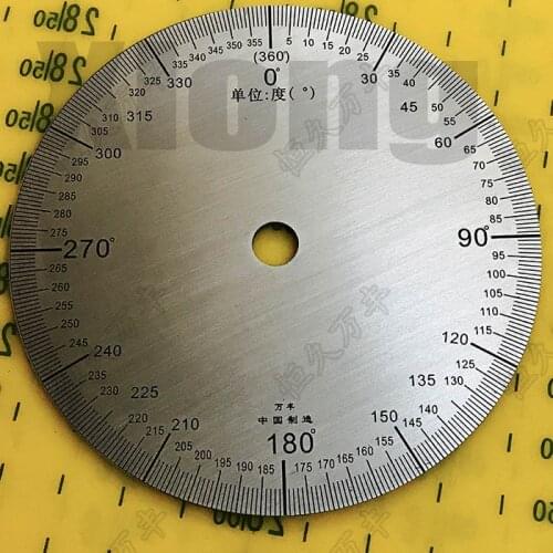 Outer Diameter: 90mm Dial 360 Degree Angle Dial 90 # 8 # 2